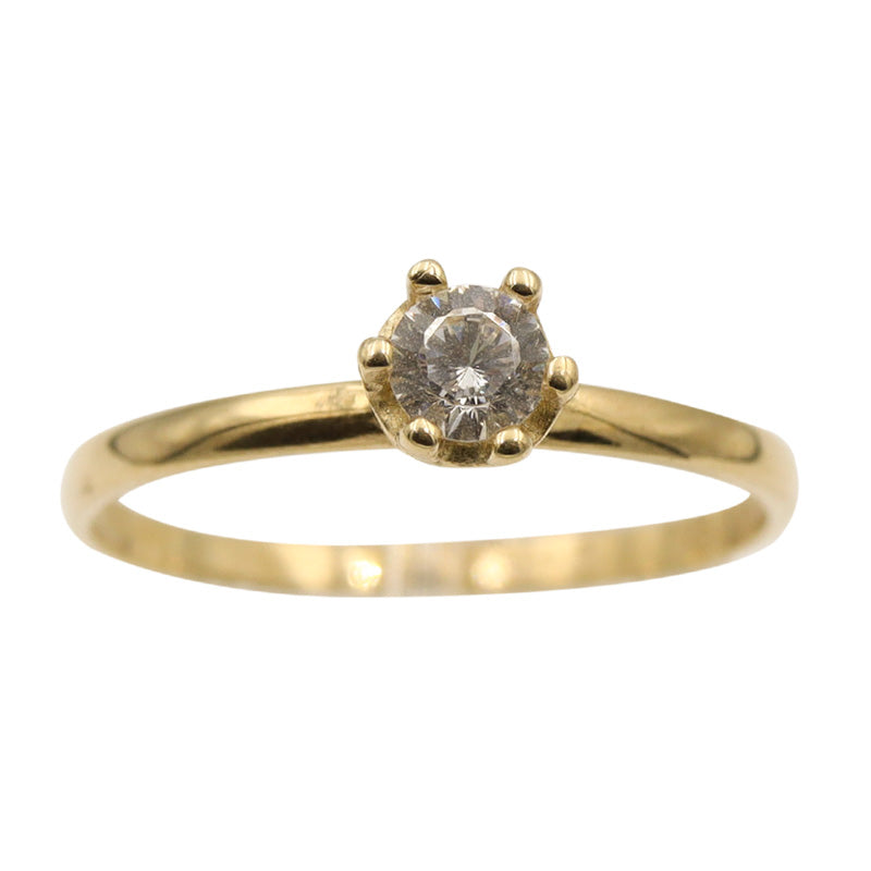 Anillo solitario 10k