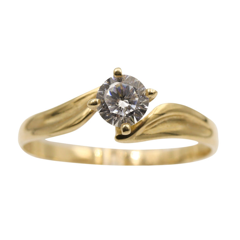 Anillo solitario 10k