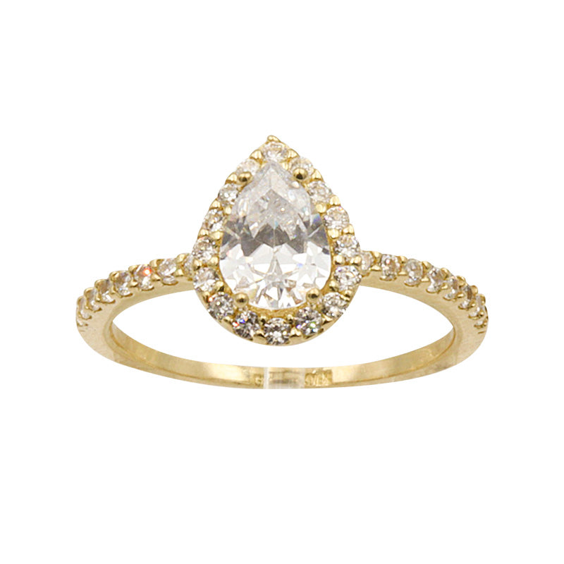 Anillo solitario 10k